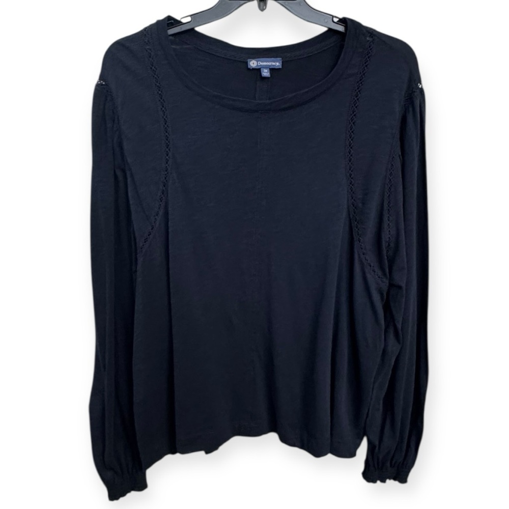 Democracy Black Long Sleeve‎ Top Size 3X *278